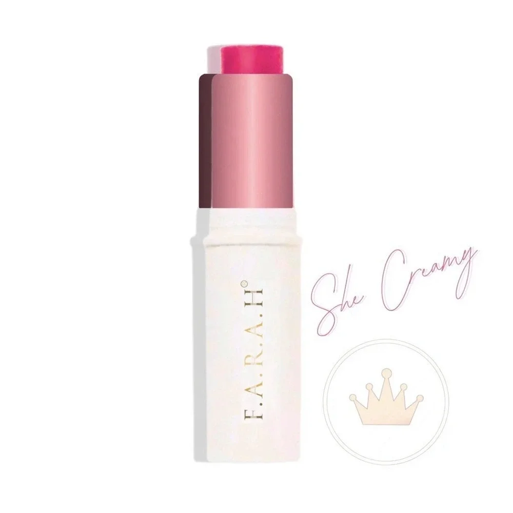 F.A.R.A.H‎ Creamy Malai Blush Stick In SHE CREAMY (Rose Petal Pink) 0.25 oz NIB